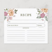 フローラ水彩厨房レシピカード (正面)