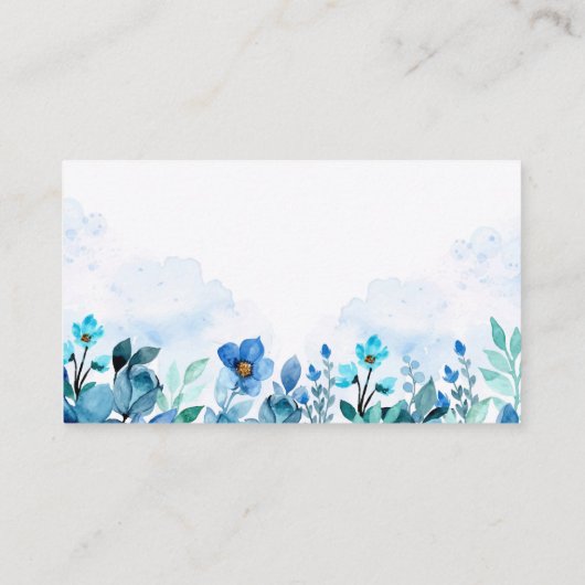 フローラ水彩名刺 名刺 (裏面)