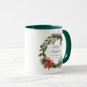 フローラ水彩家族クリスマスキープサケ マグカップ (正面右)