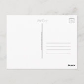 フローラ水彩封筒こんにちは ポストカード (裏面)