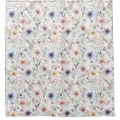 フローラ水彩式植物性シャワーカーテン シャワーカーテン (正面)