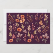 フローラ水彩感謝祭ディナー サンキューカード (裏面)