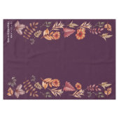 フローラ水彩感謝祭ディナー テーブルクロス (正面(横))