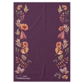 フローラ水彩感謝祭ディナー テーブルクロス (正面)