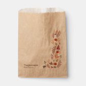 フローラ水彩感謝祭ディナー フェイバーバッグ (正面)