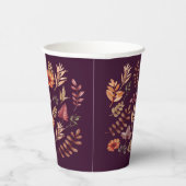フローラ水彩感謝祭ディナー 紙コップ (右)