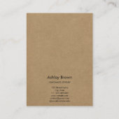 フローラ水彩手作りジュエリーイヤリングディスプレイ 名刺 (裏面)