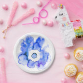 フローラ水彩手描き抽象芸術アート紙pl ペーパープレート (パーティー)