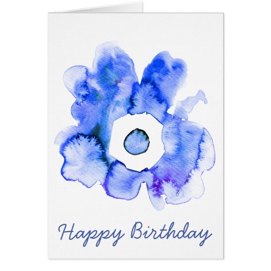 フローラ水彩手描き抽象芸術アート (正面)