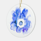 フローラ水彩手描き抽象芸術芸術陶磁器 セラミックオーナメント (左)