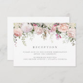 フローラ水彩披露宴情報の挿入 エンクロージャーカード (正面/裏面)