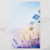 フローラ水彩文房具紙 便箋 (正面)