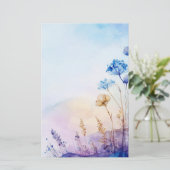 フローラ水彩文房具紙 便箋 (スタンド正面)