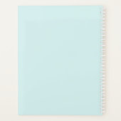 フローラ水彩植物性ピンクリリーブロッサム プランナー手帳 (裏面)