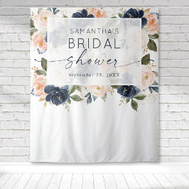 フローラ水彩植物性ブライダルシャワー タペストリー