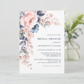 フローラ水彩植物性ブライダルシャワー 招待状 (スタンド正面)