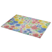 フローラ水彩模様 カッティングボード (角)