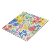 フローラ水彩模様 タイル (側面)