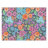 フローラ水彩模様 テーブルクロス (正面(横))