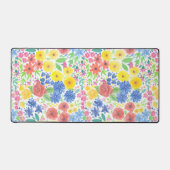 フローラ水彩模様 デスクマット (正面)