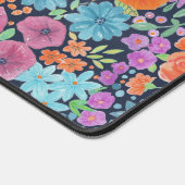 フローラ水彩模様 デスクマット (コーナー)