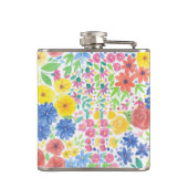 フローラ水彩模様 フラスク (裏面)
