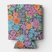 フローラ水彩模様 缶クーラー (裏面)