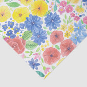 フローラ水彩模様 薄葉紙 (詳細)