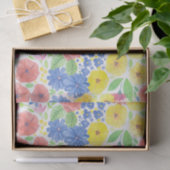 フローラ水彩模様 薄葉紙 (ギフト)