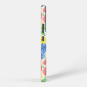 フローラ水彩模様 SAMSUNG GALAXYケース (右側面)