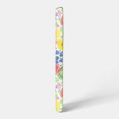 フローラ水彩模様 SAMSUNG GALAXYケース (左側面)