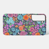 フローラ水彩模様 SAMSUNG GALAXYケース (裏面横)
