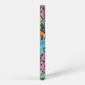 フローラ水彩模様 SAMSUNG GALAXYケース (右側面)