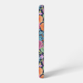 フローラ水彩模様 SAMSUNG GALAXYケース (左側面)