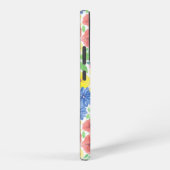 フローラ水彩模様 SAMSUNG GALAXYケース (右側面)