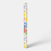 フローラ水彩模様 SAMSUNG GALAXYケース (左側面)