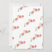 フローラ水彩母の日から娘 カード (裏面)