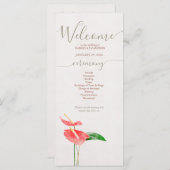 フローラ水彩熱帯性ラクレー結婚フ (正面/裏面)