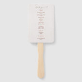 フローラ水彩熱帯性ラクレー結婚フ ハンドファン (裏面)