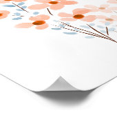 フローラ水彩画引用文 ポスター (角)