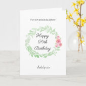 フローラ水彩第24誕生日 カード (黄色い花)