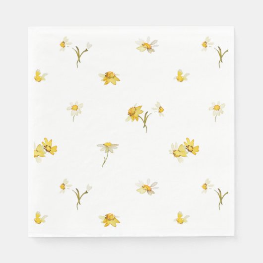 フローラ水彩紙ナプキン スタンダードランチョンナプキン (正面)