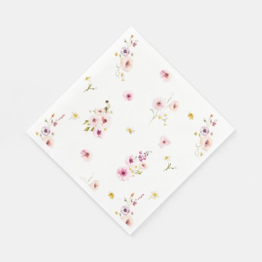フローラ水彩紙ナプキン スタンダードランチョンナプキン (角)