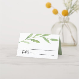 フローラ水彩結婚式レセプション座席表 プレイスカード
