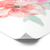 フローラ水彩花束ポスターI ポスター (角)