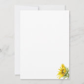 フローラ水彩花 招待状 (裏面)