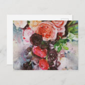 フローラ水彩葉書 ポストカード (正面/裏面)