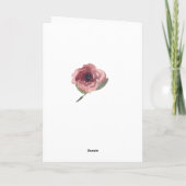 フローラ水彩記念カード カード (裏面)