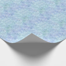 フローラ水彩輝きパターン青