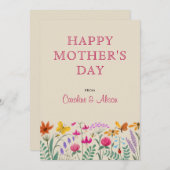 フローラ水彩野草花母の日 (正面/裏面)